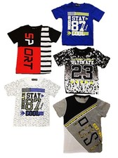 5er Pack Set Jungen T Shirts