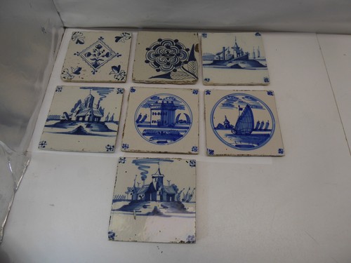 Delft fliesen kacheln - 7x,