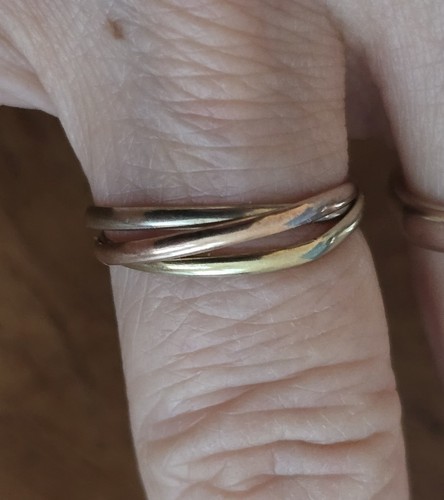 Trinity dreifach ring 333 - 333, 8k