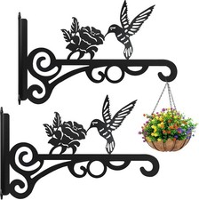 2 St. Pflanzenhaken Blumenampelhalter Wandhaken Laterne Garten Balkon Deko