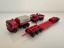 Kibri 10364, H0, MAN & Mercedes LKW mit Scheuerle Tiefladeanhänger