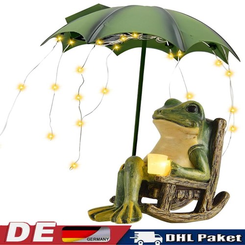 Solar frosch figuren garten - solar,