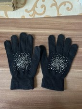Schwarze Handschuhe mit