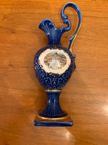 Blaue porzellanvase roma - blaue, „roma