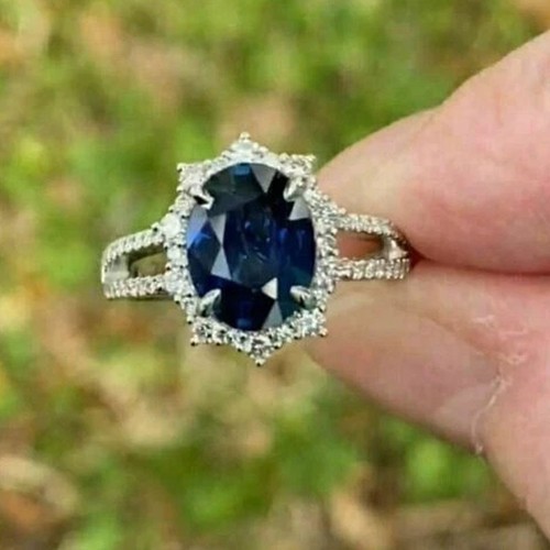 Oval diamant 14 karat - diamant,