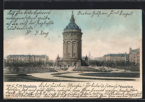 Ansichtskarte mannheim - ansichtskarte,