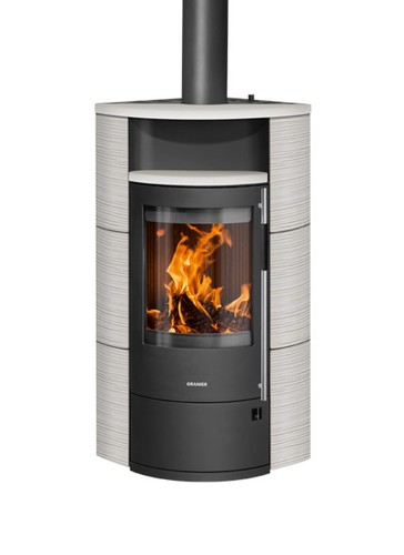 Polar neo eckkaminofen schwarz - neo,