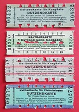 4 x alte Dutzendkarte