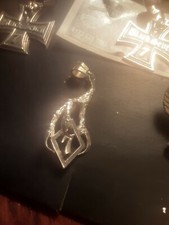 Gremiun MC Black Seven Anhänger Silber 925 Biker Schmuck Kralle mit7