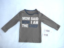♥ MOM SAID NOW I AM THE CHEF ♥ cooles LA Shirt - Stretch Langarmshirt Gr 104 110