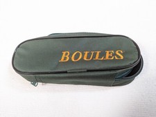Die Tasche für Boule Set 3 Bouleskugeln , Ohne Metallkugeln , Grün H7 L23 B9cm