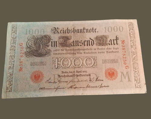 Reichsbanknote 1000 mark 21 - reichsbanknote,