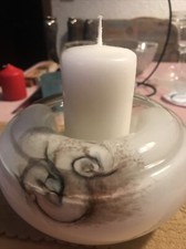 Kerzenständer Glas Kerzenhalter Kerzenleuchter passend für Stumpenkerze