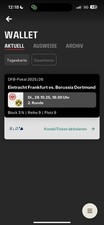 Ticket DFB Pokal Frankfurt Vs