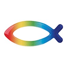 FRITZ COX 3D Fisch Aufkleber