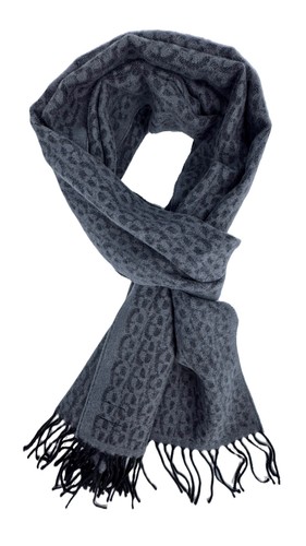 Wollschal mit jacquard muster - mit,