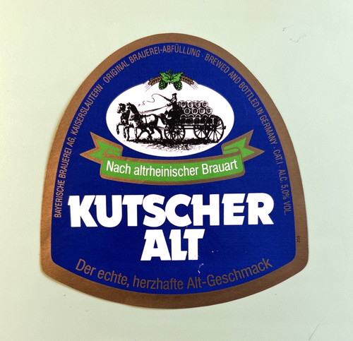 Altes bieretikett bayerische - altes, ,