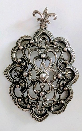 Vintage silberkette mit - vintage,