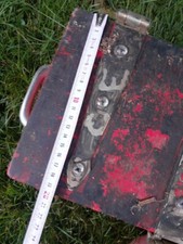 Kiste Holz Rote Schatztruhe Schatzkiste Mit Griffen Rot Massiv Rustikal Wild