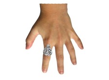 R62 Jesus Zinn Damen Ring