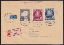 BERLIN GLOCKE 85 + 86 + BUND 165 - SELTENE PORTOGERECHTE MIF - MICHEL 150 €