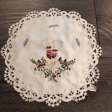 runde Spitzen-Decke*Deckchen*Untersetzer*ca. 28 cm*Weihnachten