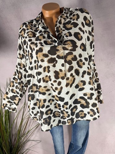 Damen bluse leo print - leo, |