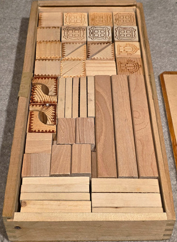 Großer alter holzbaukasten - alter,