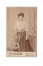 CDV Foto Feine Dame / Agnes