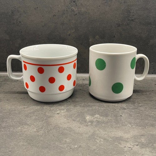 Vintage 60er 70er - 2x, tasse