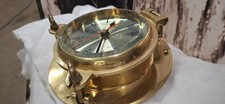 Schwere Schiffsuhr aus Messing