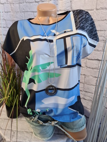 Opus shirt bluse chiffon - chiffon, blau