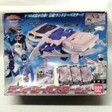 Power Rangers Land Sea Buster DX Set Bandai Goseiger mit Box Japan selten Kos...
