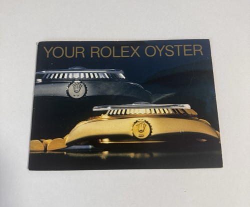 Rolex vintage oyster booklet - rolex,