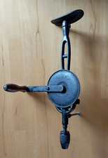 Alte Handbohrmaschine mit Handkurbel Brustleier gebraucht voll funktionsfähig