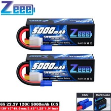 2x Zeee Hardcase 22.2V 6S Lipo