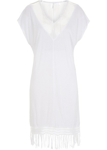 Strandkleid 40 weiß - strandkleid,