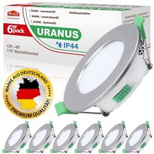 6x LED Einbaustrahler IP44 Bad Flach warmweiß neutralweiß kaltweiß Spot Strahler