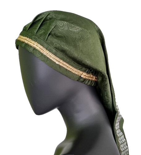 Mittelalter larp haube brokat - haube,