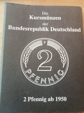 Sammelalbum Deutsche Mark 2 Pfennig ab 1950 fast komplett BRD DM Kursmünzen