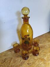 Crackle Glas Set Bernstein Farben