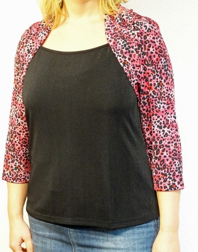 Shirt schwarz slink star - 54,