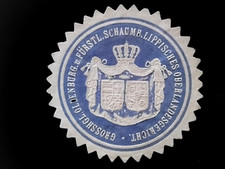 Siegelmarke GROSSHGL. OLDENBURG. u. FÜRSTL. SCHAUMB. LIPPI. Oberlandesgericht