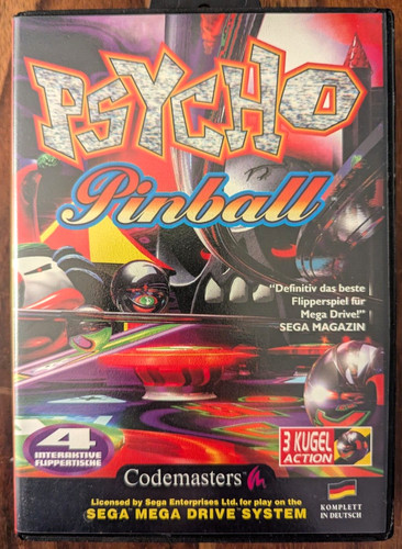 Psycho pinball sega mega drive - psycho,