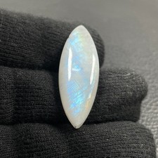 Mondstein blau Cabochon Anhänger quer gebohrt Nr. 4963
