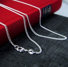 Charismatische Damen,Herren solide Sterling Silber 925 Panzerkette, 50,...65