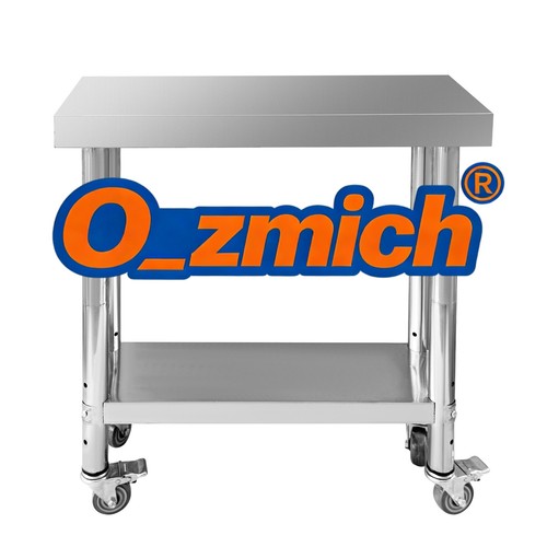 76cm edelstahltisch mit - 30×76cm,