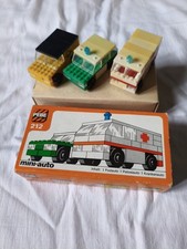 PEBE 212 DDR Klemmbausteine VEB Köthen Drei Autos Guter Gebrauchter Zustand 