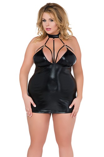 Minikleid schwarz übergröße - minikleid,