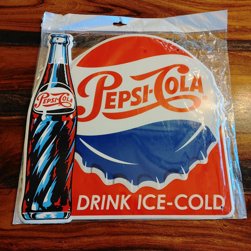 Vintage pepsi porcelain sign - porcelain,